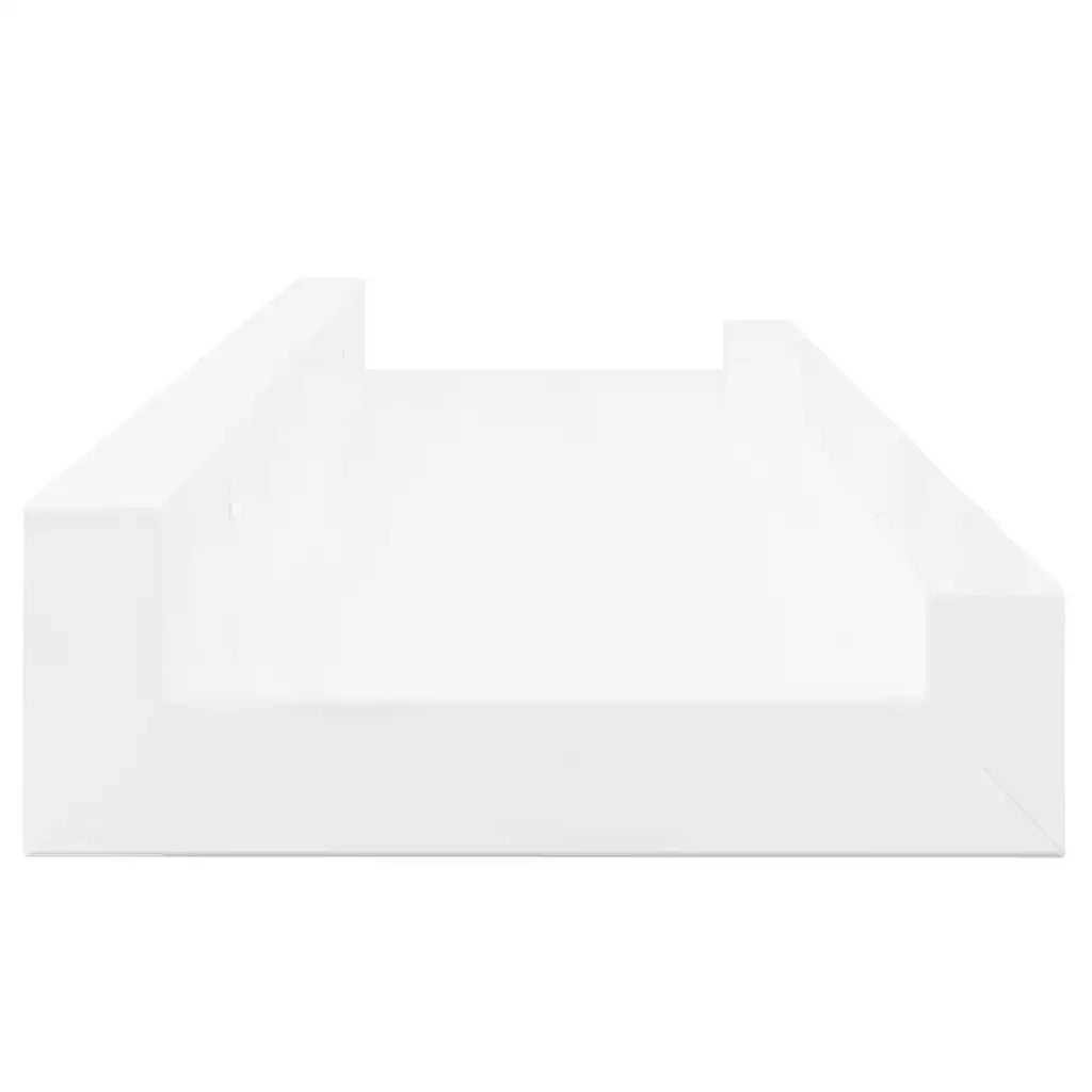 Mensole a Muro 4 pz Bianco Lucido 40x9x3 cm cod mxl 59438