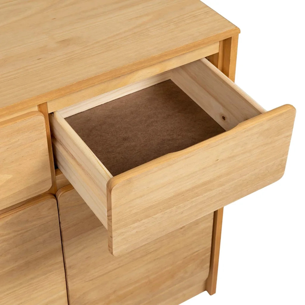 Credenza SAUDA 80x43x75,5 cm in Legno Massello di Pino