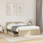 Giroletto Testiera Rovere Sonoma 135x190 cm Legno Multistrato