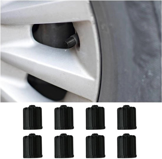 Ventilatori 8 Stuks - Coperture di Vento in Plastica - Coperture di Vento con Gomma di Sigillatura - Universali - Resistenti allo Sfregamento - Nero/Grigio - Protezione contro la Sporcizia e la Corrosione - Copertura di Vento
