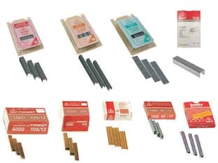 PUNTI E CHIODI PER FISSATRICI- - 128 24/8 mm.12x8 oro scatole da pz.2.000 - 1 scatola MAESTRI