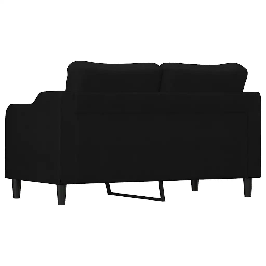 Divano | Divano da soggiorno | Sofa a 2 Posti Nero 120 cm in Tessuto
