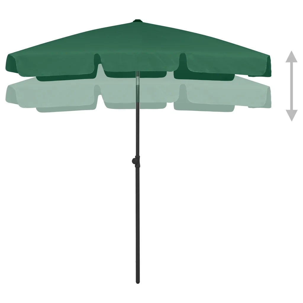 Ombrello | Parasolne da Spiaggia Verde 180x120 cm