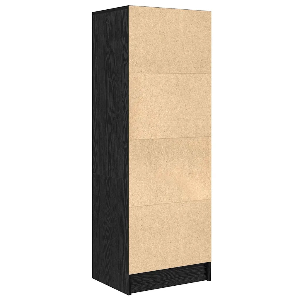 Credenza con Cassetto-Buffet-Armadio da cucina Rovere Nero 45,5 x 34 x 127 cm
