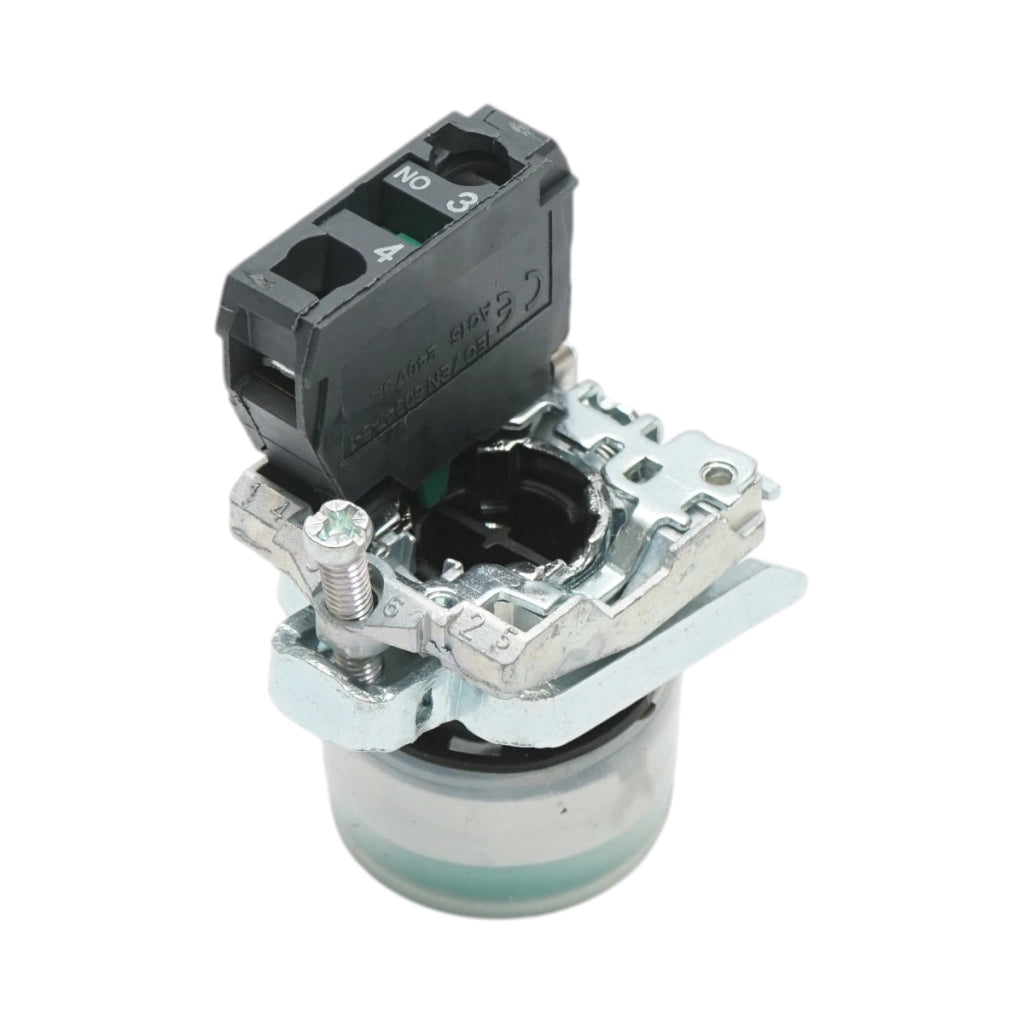 Pulsante con ritorno e cappuccio protettivo 22mm, 1NO, TB4-BP31, IP65 Breckner Germany
