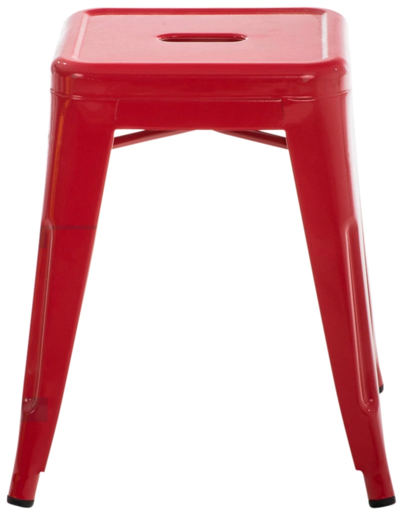 Set 4 Panchetti Impilabili Armin In Metallo rosso
