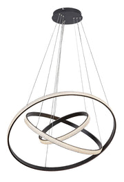 Lampadario LED 100W 3 anelli nero Ø80 Rabalux Grete