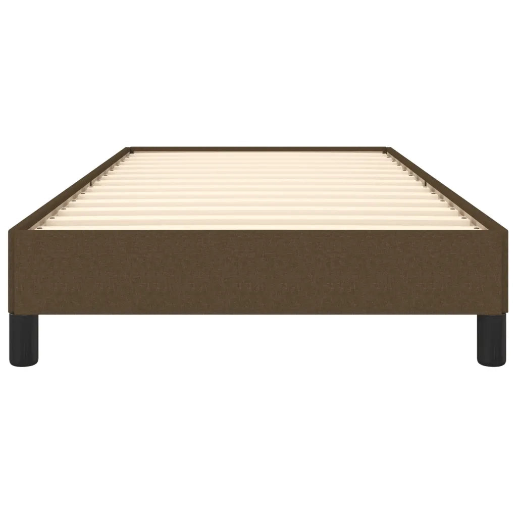 Giroletto senza Materasso Marrone Scuro 100x200 cm Tessuto 346699