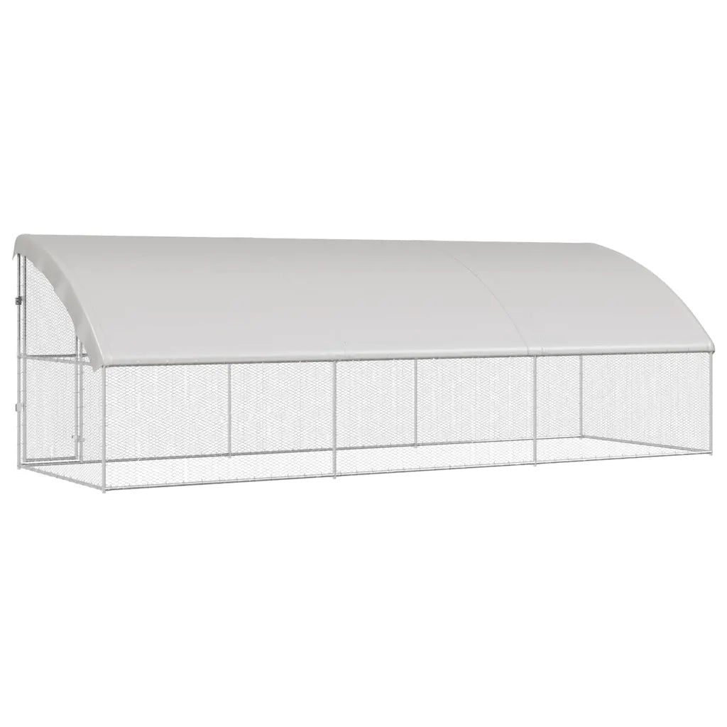 Gabbia per polli 3 pcs Argento 600 x 200 x 200 cm 3368318
