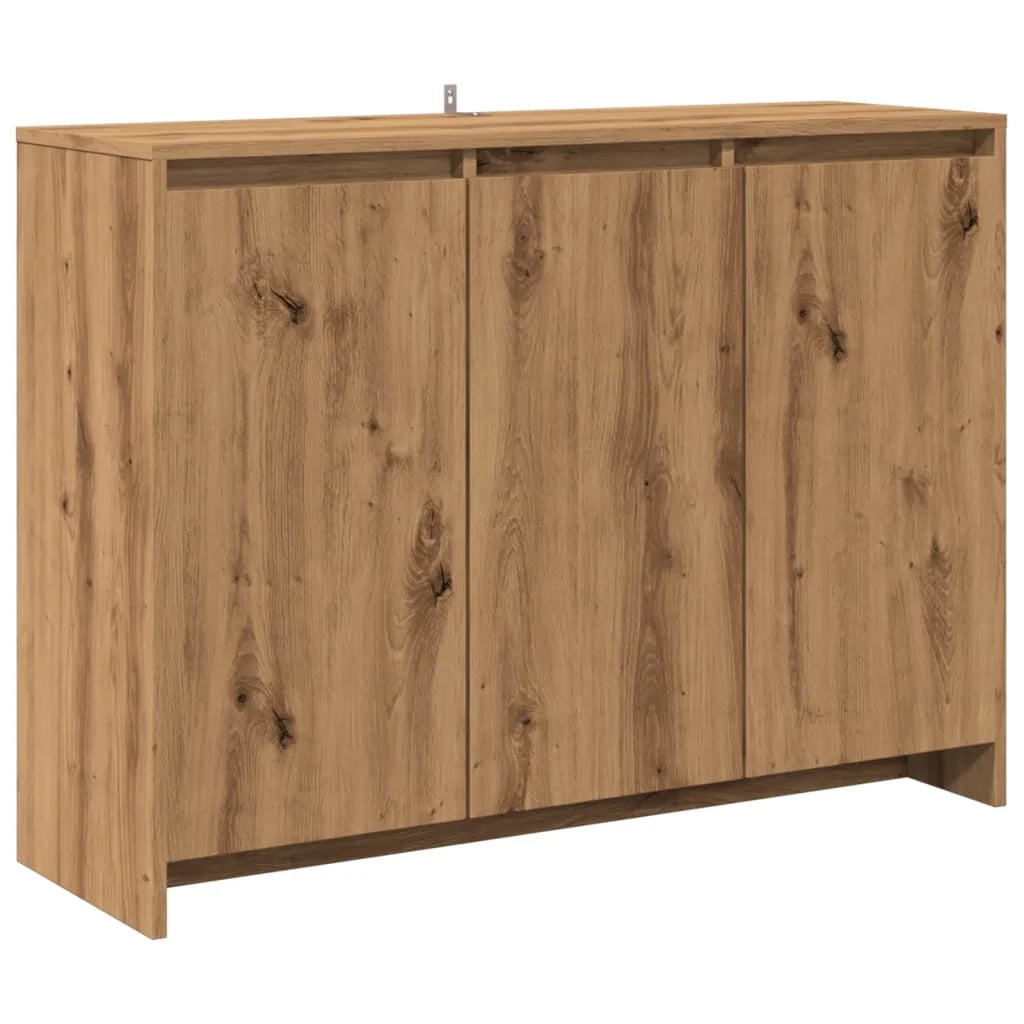 Buffet credenza cassettiera armadio mobile contenitore organizer per cucina soggiorno salotto fatto a mano 102 x 33 x 75 cm legno ingegnerizzato marrone 02_0030806