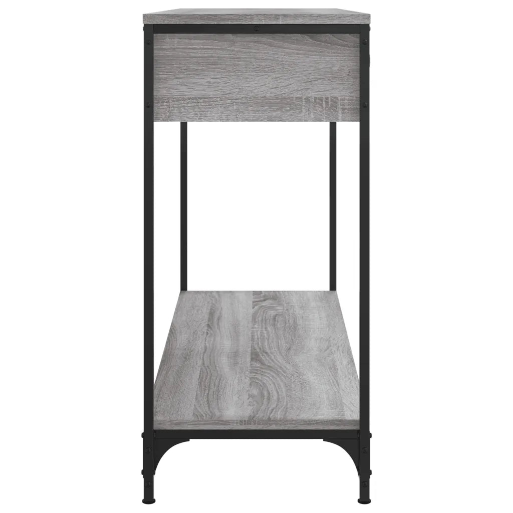 Tavolino Consolle Grigio Sonoma 100x34,5x75cm Legno Multistrato 834173
