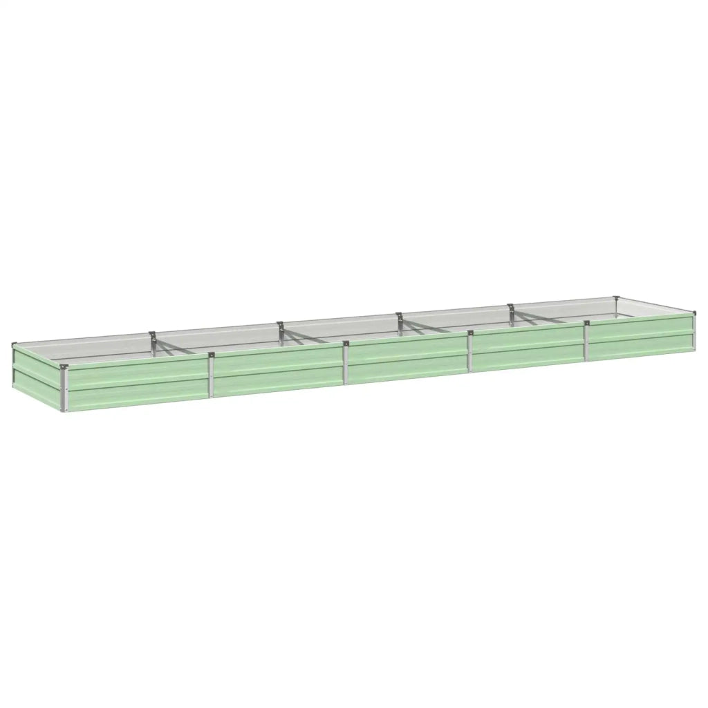 Letto rialzato da giardino Verde Pastello 400 x 80 x 24 cm 8006514