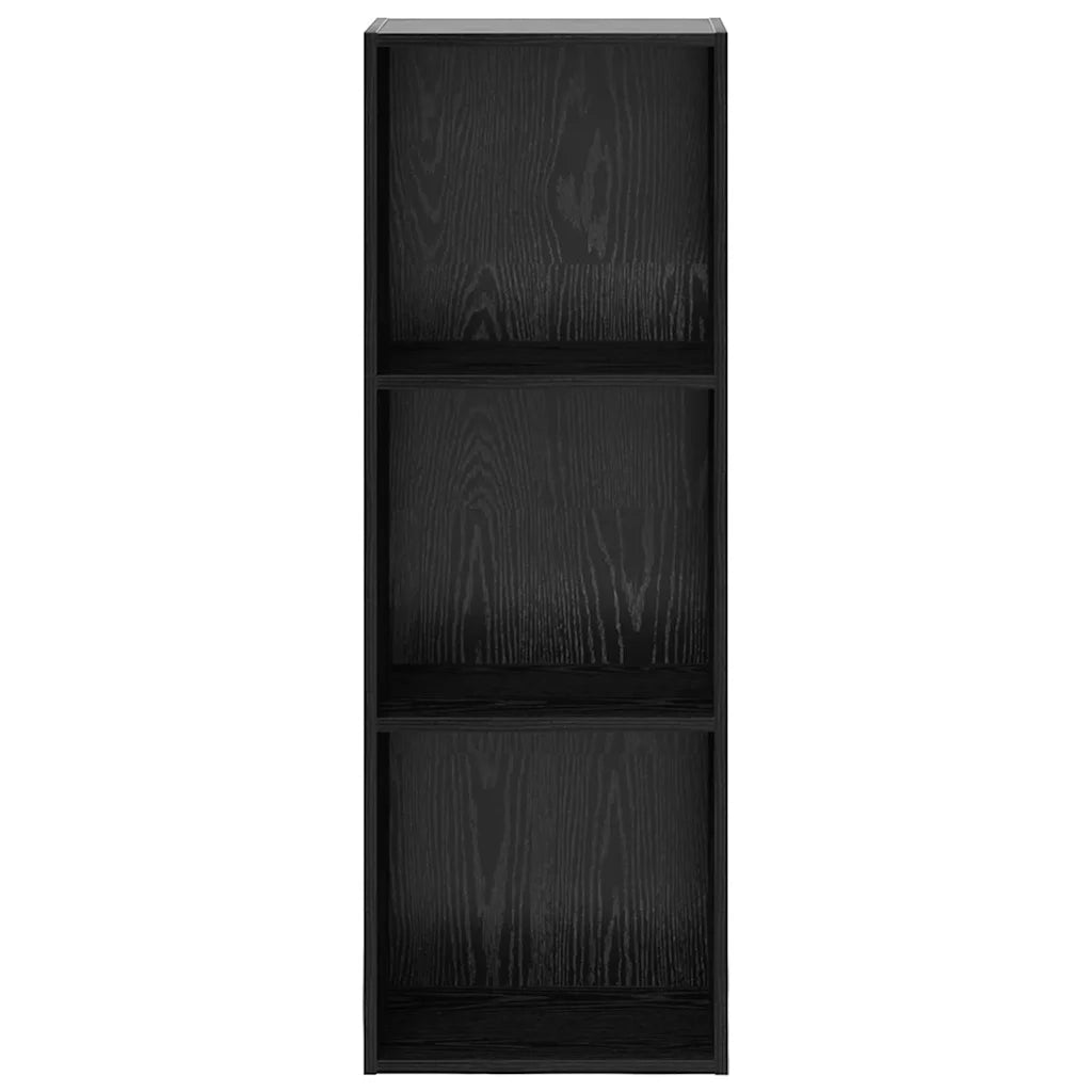 Libreria-Scaffale per Libri-Mobile di Stoccaggio Rovere Nero 40 x 30 x 114 cm Legno multistrato