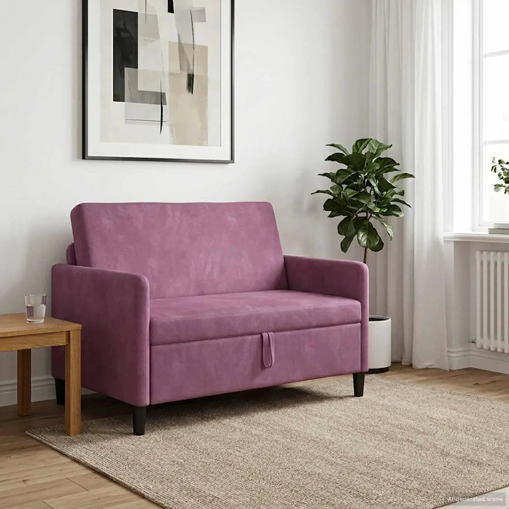 Divano con Storage Viola 122 x 78 x 87 cm Poliestere 42036918