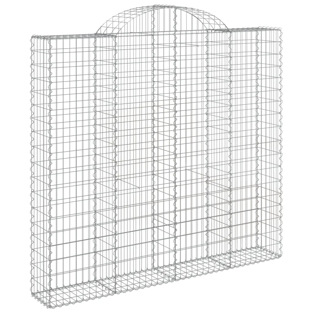 Cesti Gabbioni ad Arco 6 pz 200x50x180/200 cm Ferro Zincato 3146408