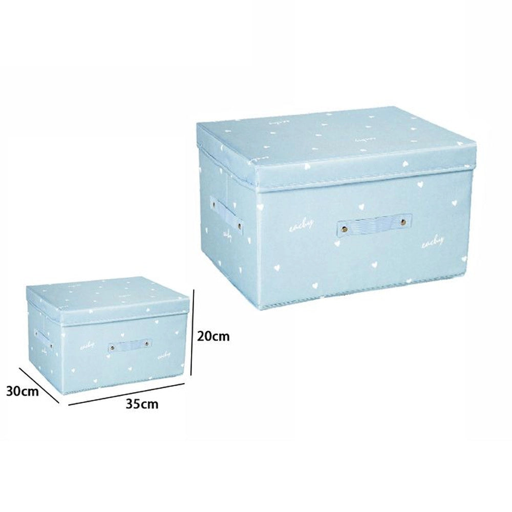 Trade Shop - Box Scatola Salvaspazio Armadio Contenitore Porta Oggetti Organizer 35x30x20 Cm -