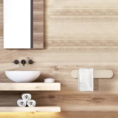 Scaldasalviette elettrico Ness 63 cm resina sabbia 50W in ceramica