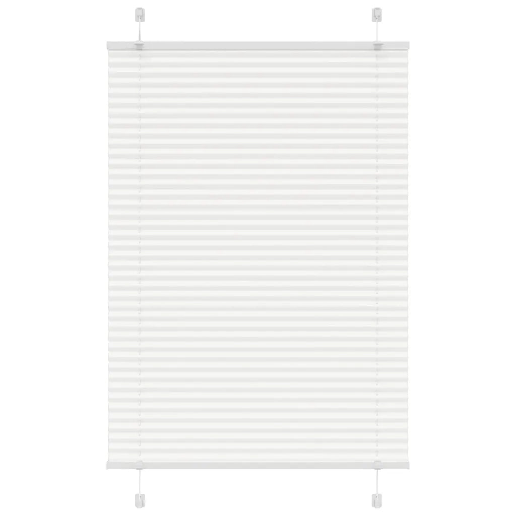 Tenda Plissettata Bianca 85x100 cm Larghezza Tessuto 84,4 cm