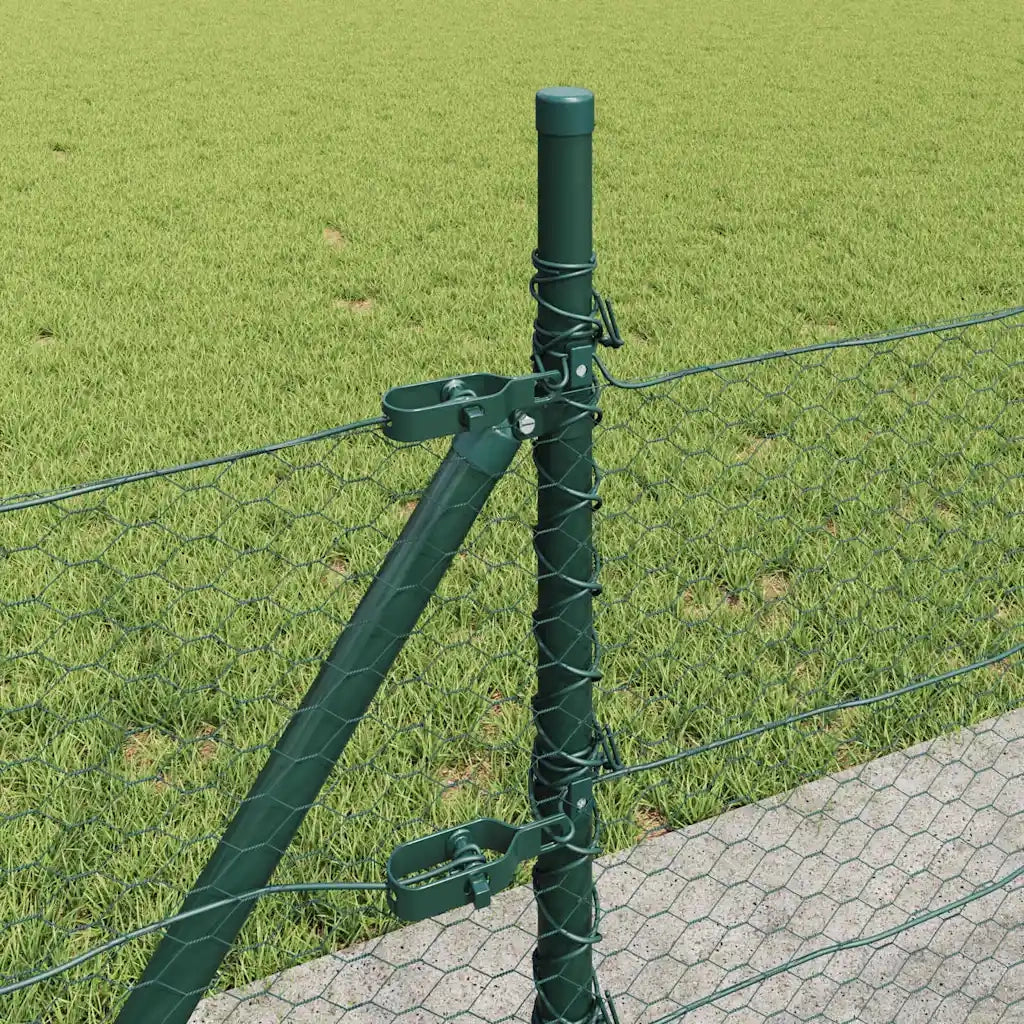 Palo della recinzione Verde 100 x 0,4 m (rete da 25 mm)
