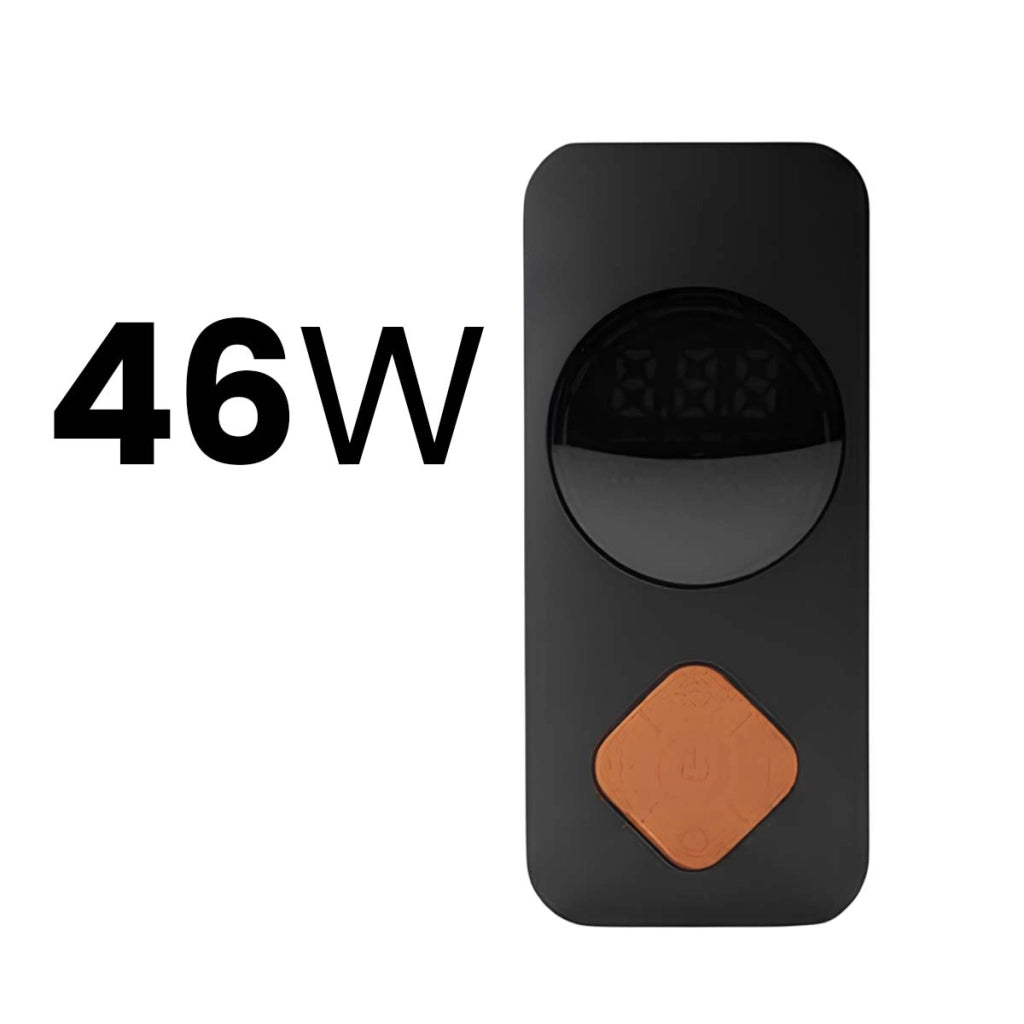 Compressore d'aria portatile USB-C da 46 W con display digitale Nero Avizar