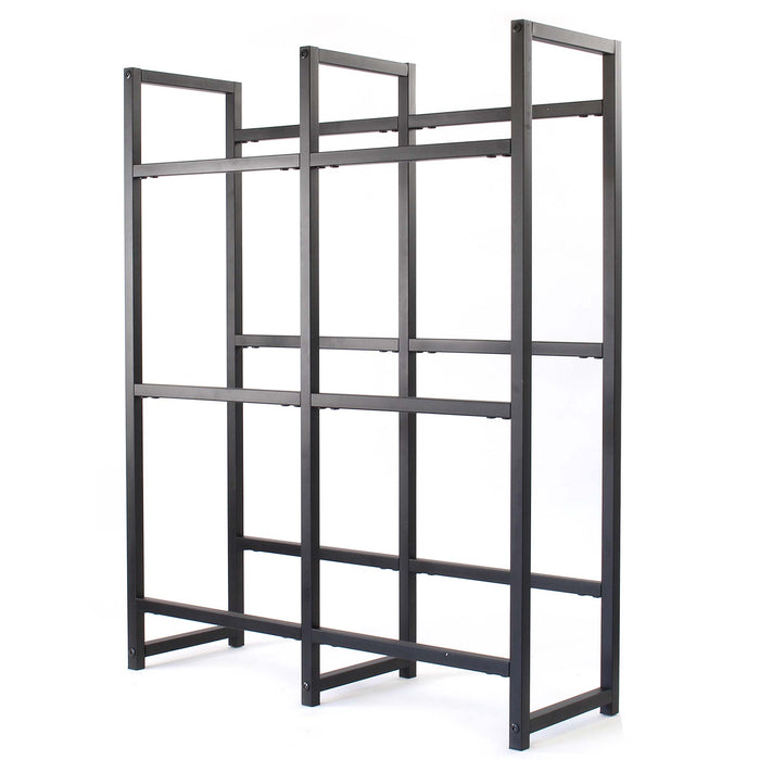 Toboli Scaffale in acciaio a ripiani per 6 casse di bevande, porta casse d'acqua 91x31x116cm, 20 kg/piano