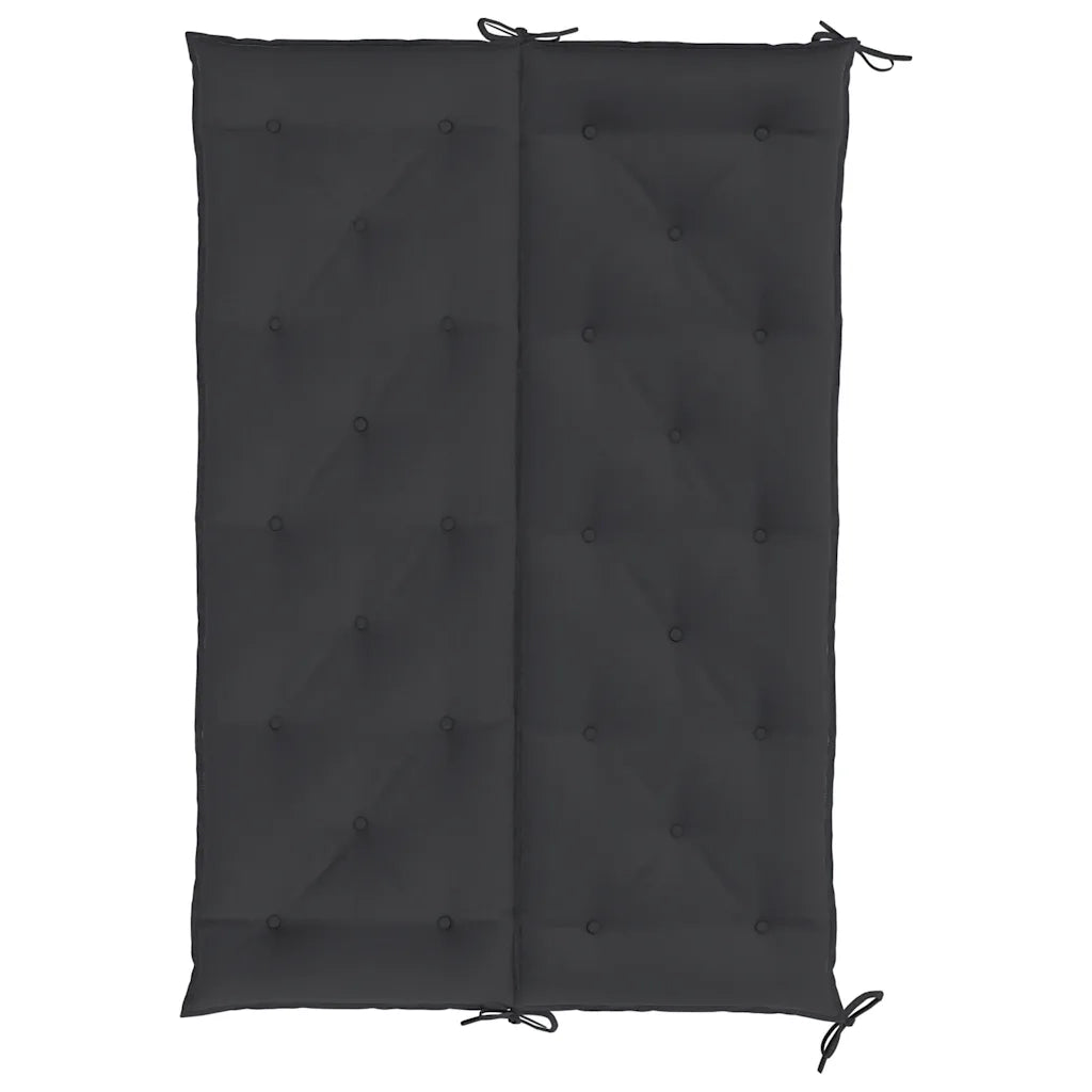 Cuscino per Panca Nero 150x(50+50)x7cm in Tessuto Oxford 315023