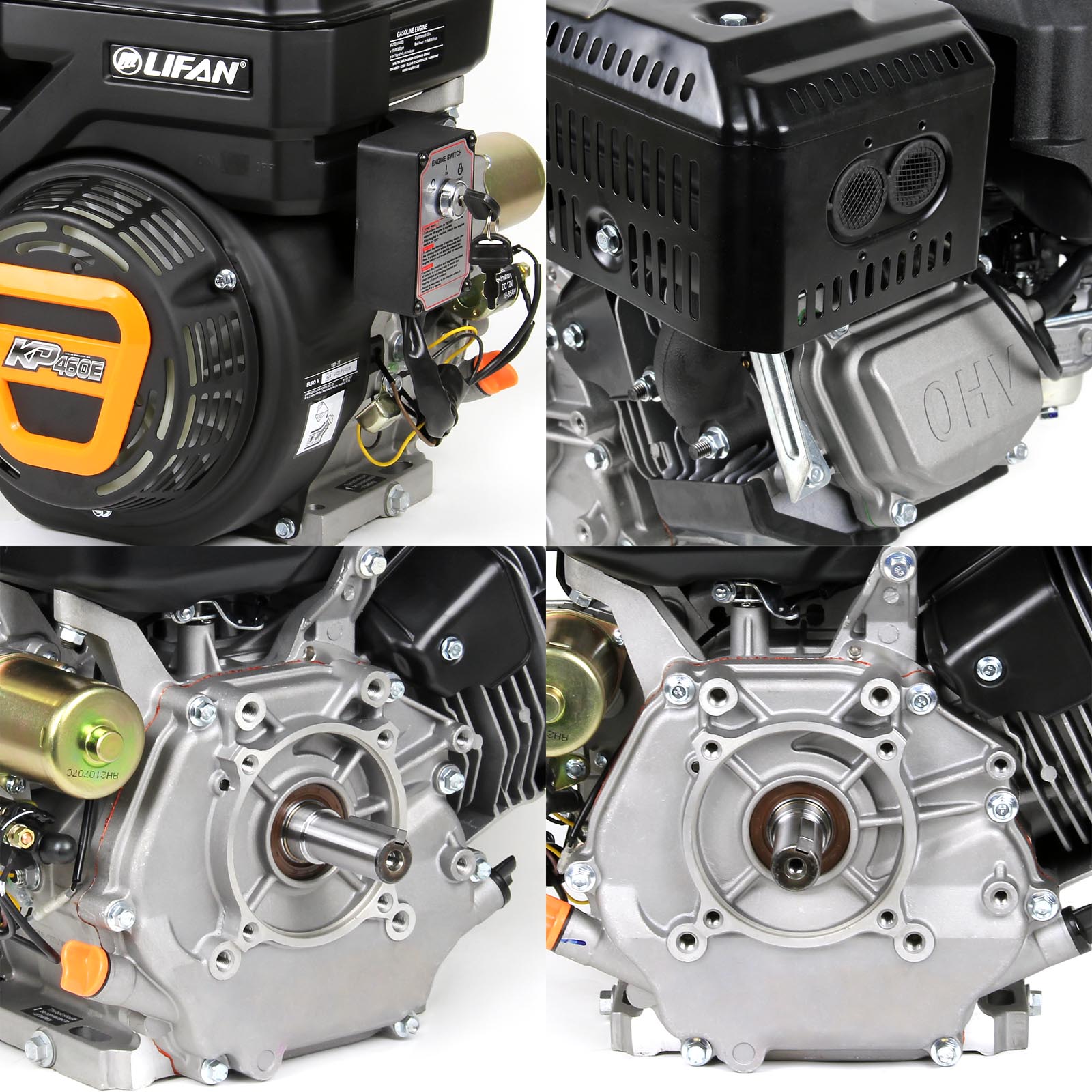 LIFAN KP460E Motore a benzina 25mm 16,3 CV 1 cilindro per piastre vibranti e macchine edili