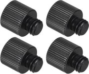 Adattatore per Microfono, Adattatore da 3/8-16 a 1/4-20, Adattatore di Vite per Stativo di Microfono, Nero, Set da 4