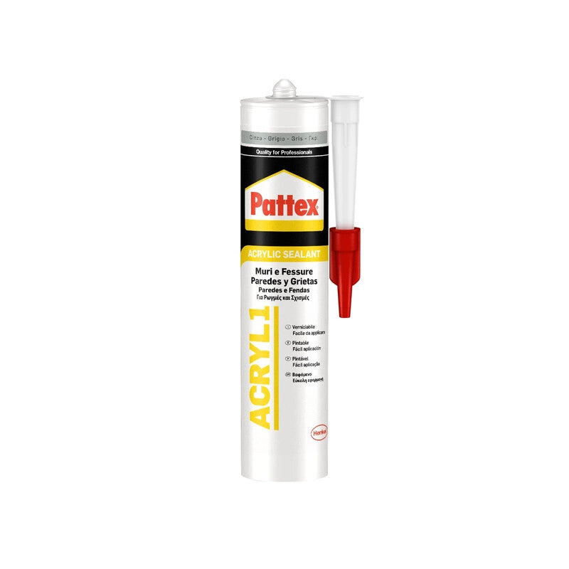 PATTEX ACRIL-ONE GRIGIO 300 ML CARTUCCIA- HENKEL ITALIA- 25,0 pz