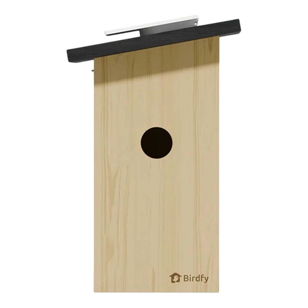 Casetta Smart per Uccelli con Telecamera IA e Pannello Solare Nero / Beige Birdfy