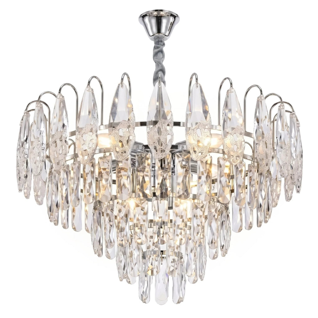 Lampada A Sospensione In Cristallo Swe079-cp 50cm Chrom