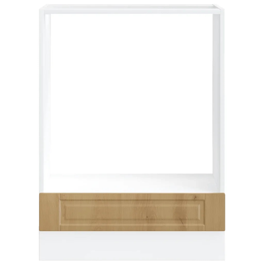 Mobile forno classico 60 x 46 x 81,5 cm con ampio spazio contenitivo piedini regolabili stile rovere lavorato a mano 02_0050311