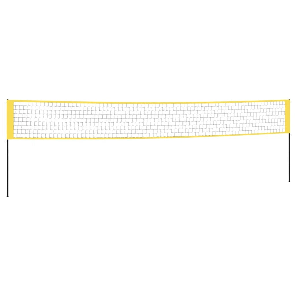 Rete da Badminton Gialla e Nera 600x155 cm Tessuto PE CFW8022036