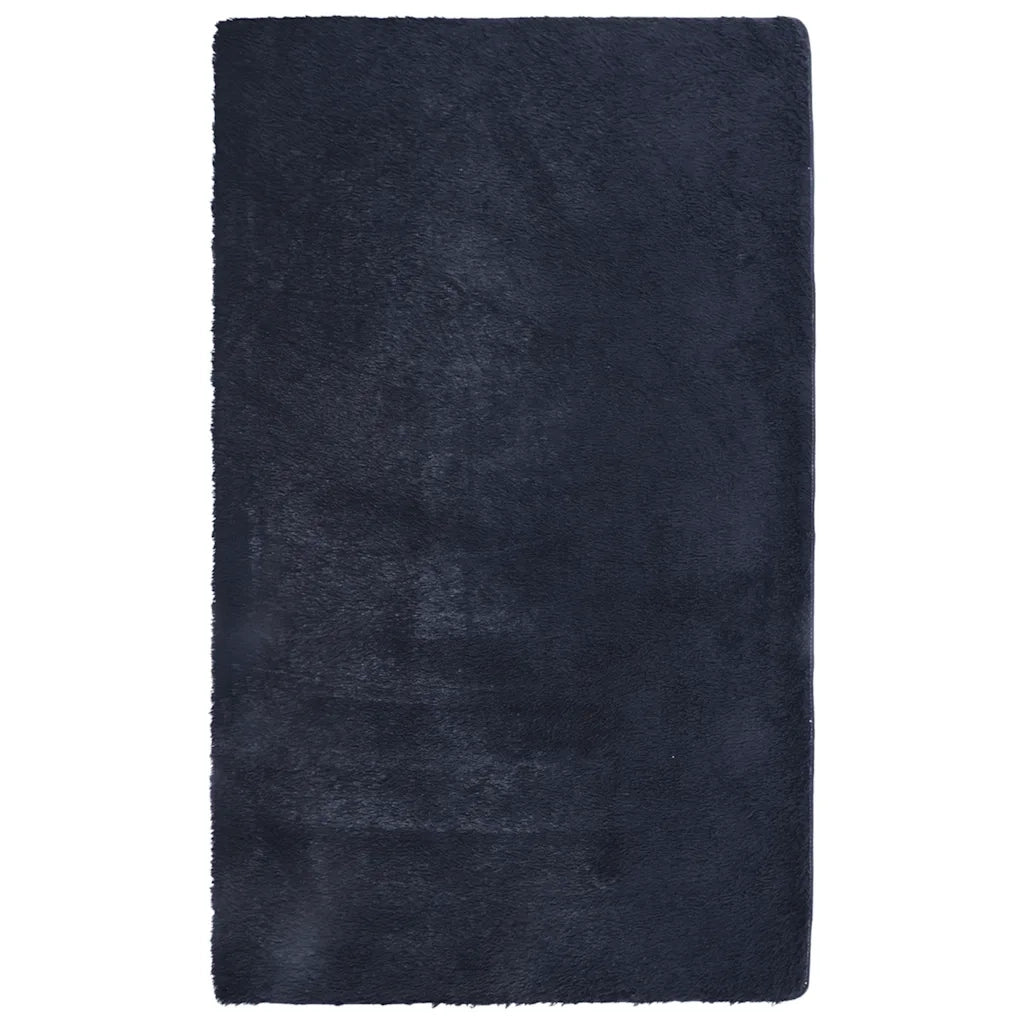 Tappeto Shaggy a Pelo Lungo NAVARRA Blu Marino 80x150 cm 4102819