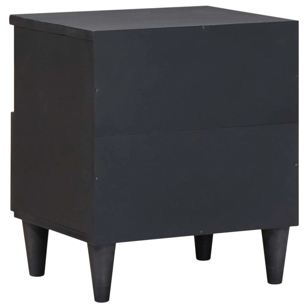 Comodino 2 pz-Set di 2 Tavolino da notte Marrone 40 x 33 x 46 cm Legno di mango massello