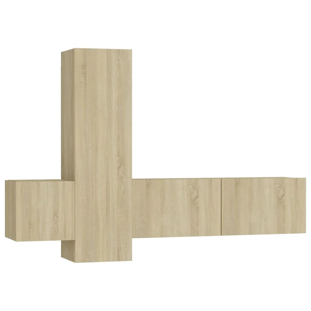 Set di mobili da 3 pezzi tra cui armadio credenza mobile porta TV soggiorno/camera da letto/salotto legno ingegnerizzato rovere Sonoma marrone 02_0024614