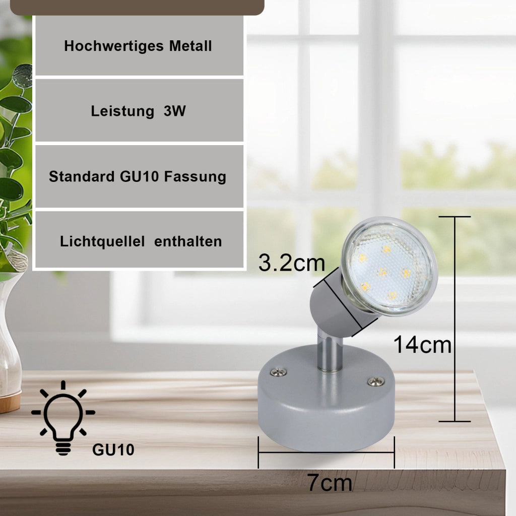 ZMH Faretto da soffitto moderni 1 fiamma GU10 con lampadina inclusa
