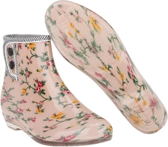 Stivali da pioggia impermeabili per donna - impronte - donne - comodi - scarpe da giardino - taglia 38.