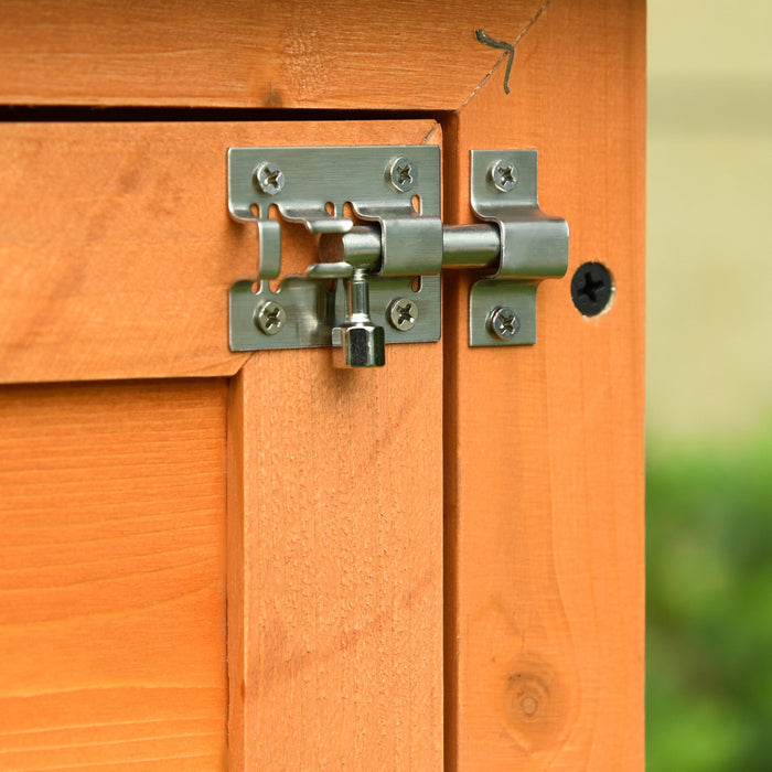 Gabbia per Conigli Conigliera da Esterno in Legno di Abete 90x45x80 cm