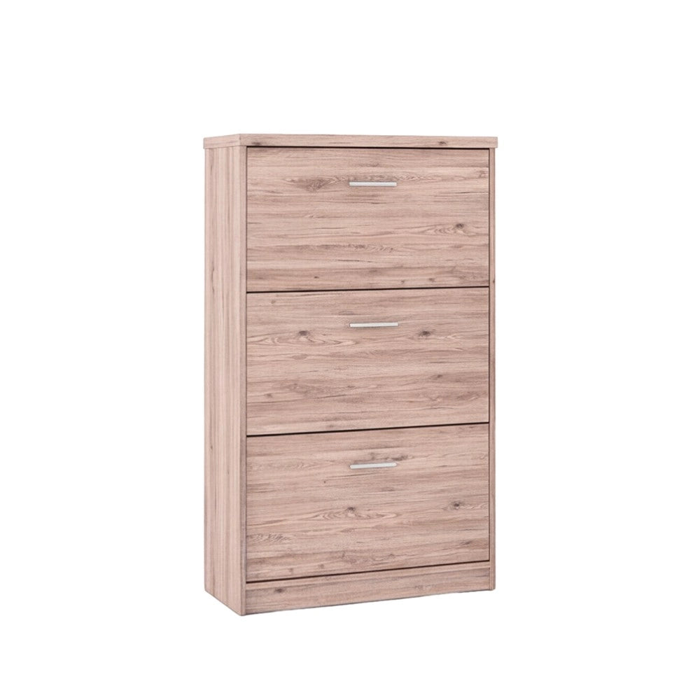 Scarpiera 3 ante a ribalta colore rovere Nepo 69,5x17.5x120H