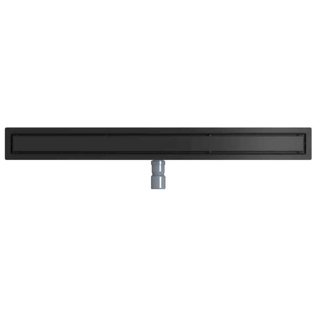 Scarico doccia 2-in-1 con sifone a 360° Nero 100 cm