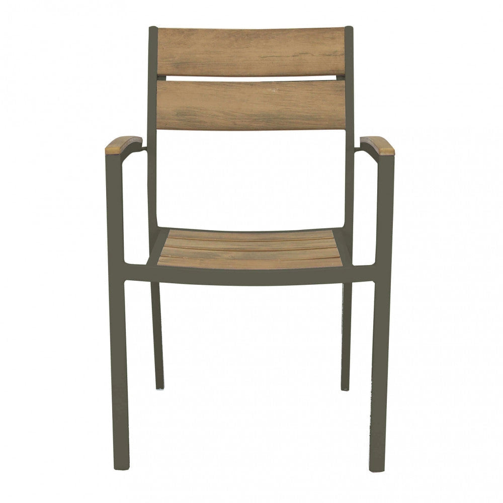 Poltrona Cayman 56x58x85 h cm in Alluminio Taupe