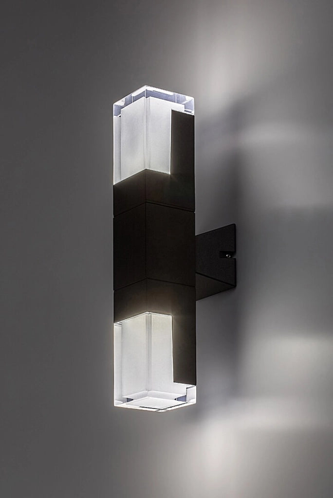 Applique esterno moderno nero su/giù LED CCT 12W IP54 Rabalux