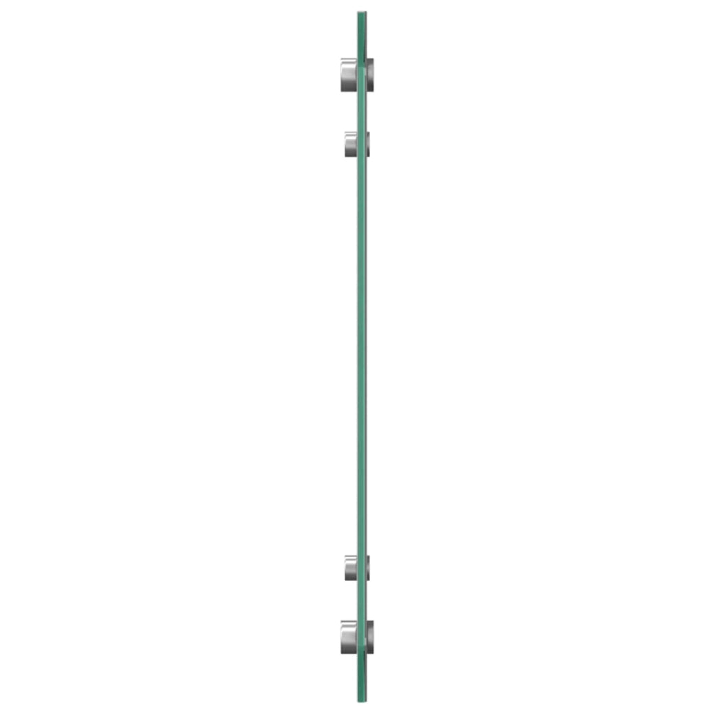 Paraschizzi da cucina moderno ed elegante 80 x 40 cm facile da installare e resistente al calore realizzato in vetro temperato grigio chiaro 02_0058441