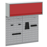 Set di armadi per attrezzi con lo scaffale 3 pz Rosso CFW7248861