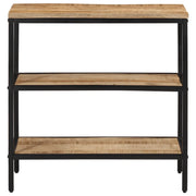 Tavolo Consolle 70x35x70 cm in Legno Massello di Mango Grezzo 374072