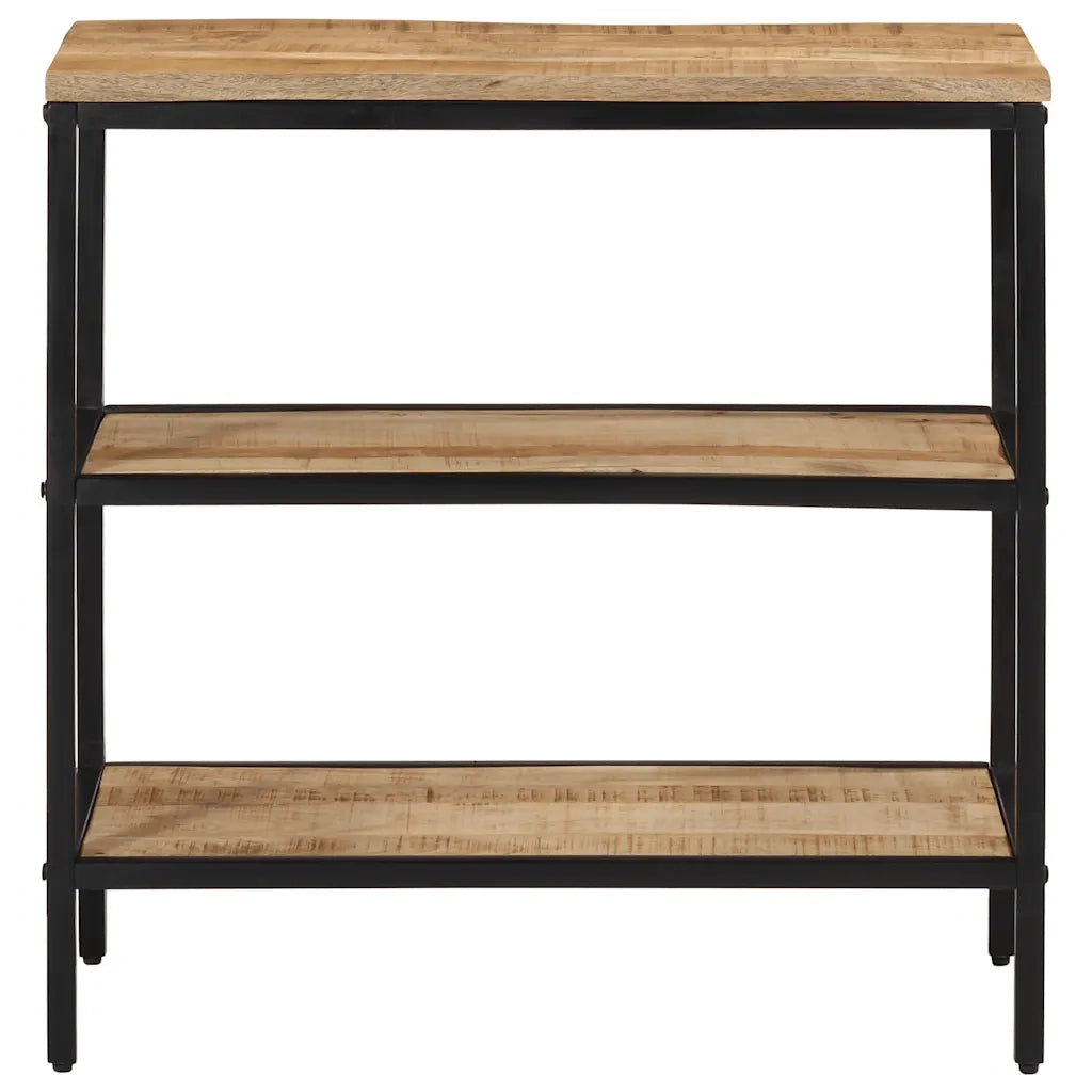 Tavolo Consolle 70x35x70 cm in Legno Massello di Mango Grezzo 374072