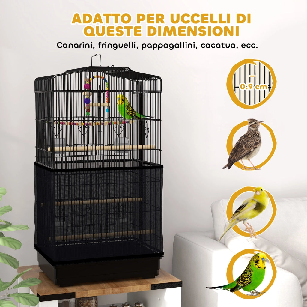 Gabbia per Uccelli ¨C zephmum ¨C Nero, Legno, 46.5x35.5x92cm