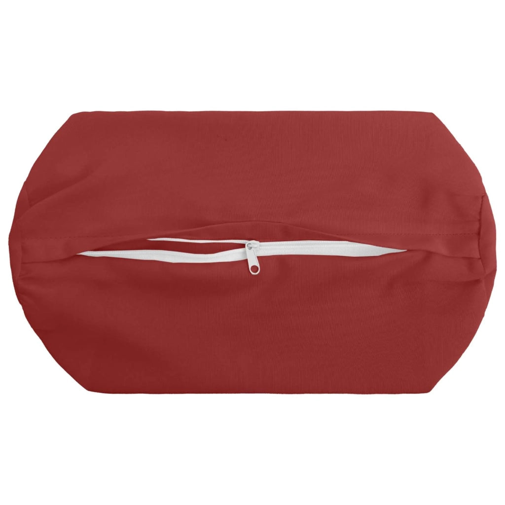 Federa 6 pcs HEERLEN Rosso Vino Ø 15 x 40 cm Poliestere 923344