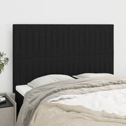 Testiera Nera 144x5x118/128 cm Tessuto 3116570